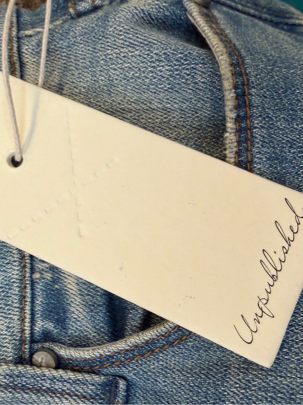 NWT Anthropologie Unpublished Kora Mid Rise Skinny Jeans Sz 27 - Picture 7 of 8